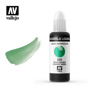 Aquarela Liquida - akwarela w płynie Vallejo 32 ml 520 forrest green
